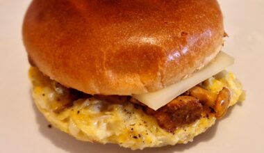 Burger omelette