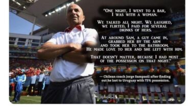 He only saw one team to be honest.