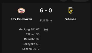 League Championship for PSV and relegation for Vitesse all but inevitable after dominant PSV victory