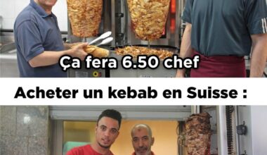 Oui, dans le tarif suisse, la virgule n'est pas à sa place