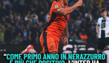 [Mari] Davide Frattesi’s stats: 35 matches, 7 goals, and 3 assists. A goal or assist every 124 minutes. “In his first season for Inter it has been more than a positive start. Inter signed Frattesi because Frattesi is a player from Inter.”