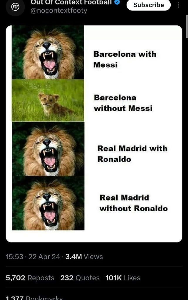 Messi propoganda machine is crazy. Causally trying to rewrite history
