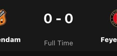 FC Volendam can still vaguely dream of survival after witholding Feyenoord to a draw: 0-0