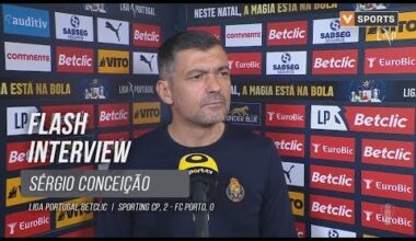 Sérgio Conceição: "Fazemos contas em Maio". São 18 pontos