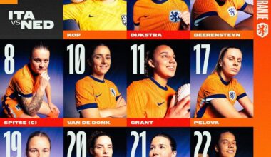 Oranje women lineup against Italy, debut for Grant