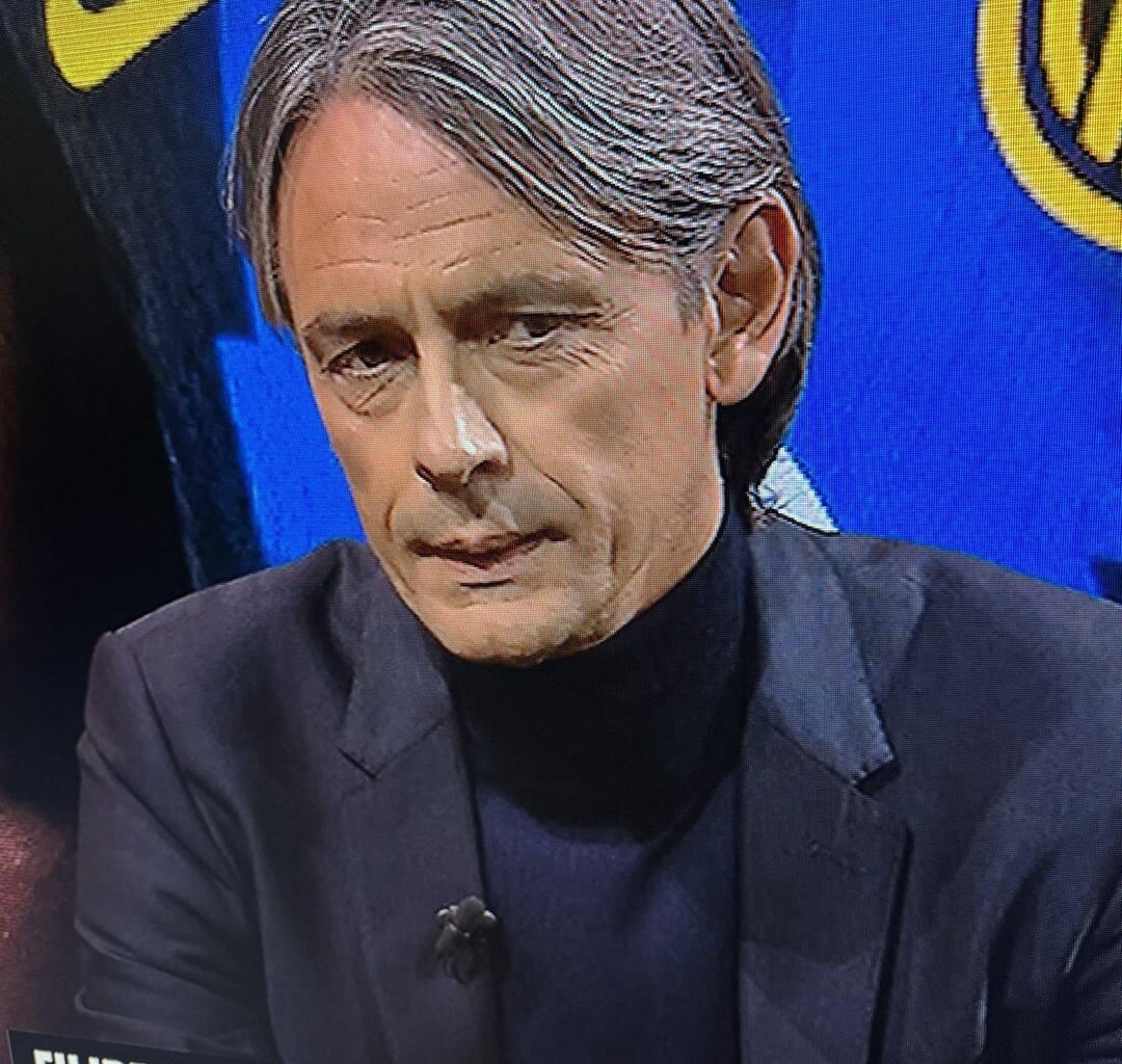 Filippo Inzaghi's expression after the match