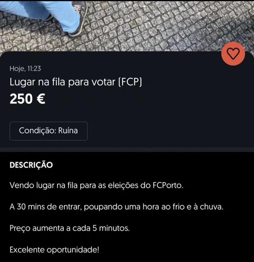 Se houver alguém interessado, que aproveite...