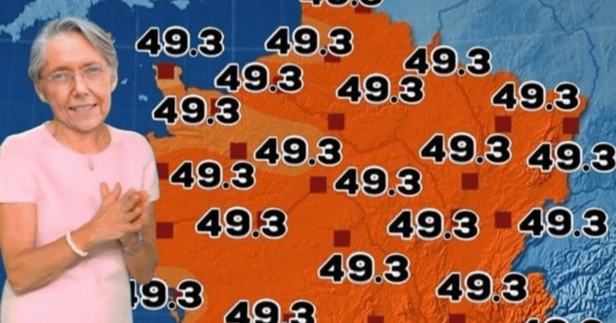 Voici la météo du gouvernement (quand il y avais encore Elisabeth borne )