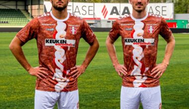 FC Dordrecht reveals Frikandel Kit for promotion play-offs (April Fools).
