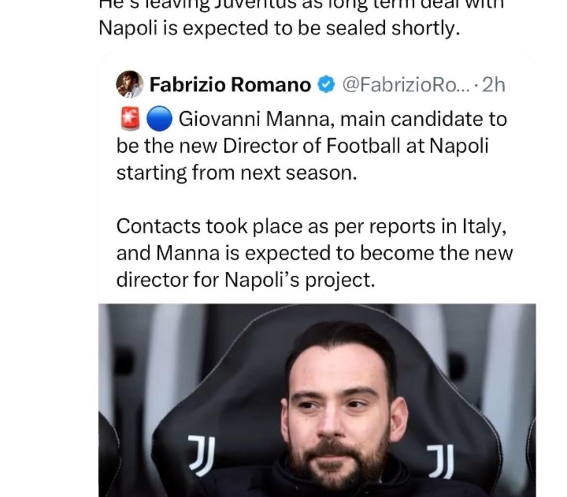 Giovanni Manna, set to sign as new Napoli director.