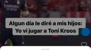 A Fan on IG: “One day, I’ll tell my kids: I saw Toni Kroos play.”

Dani Carvajal: “I’ll tell them I played with him.”