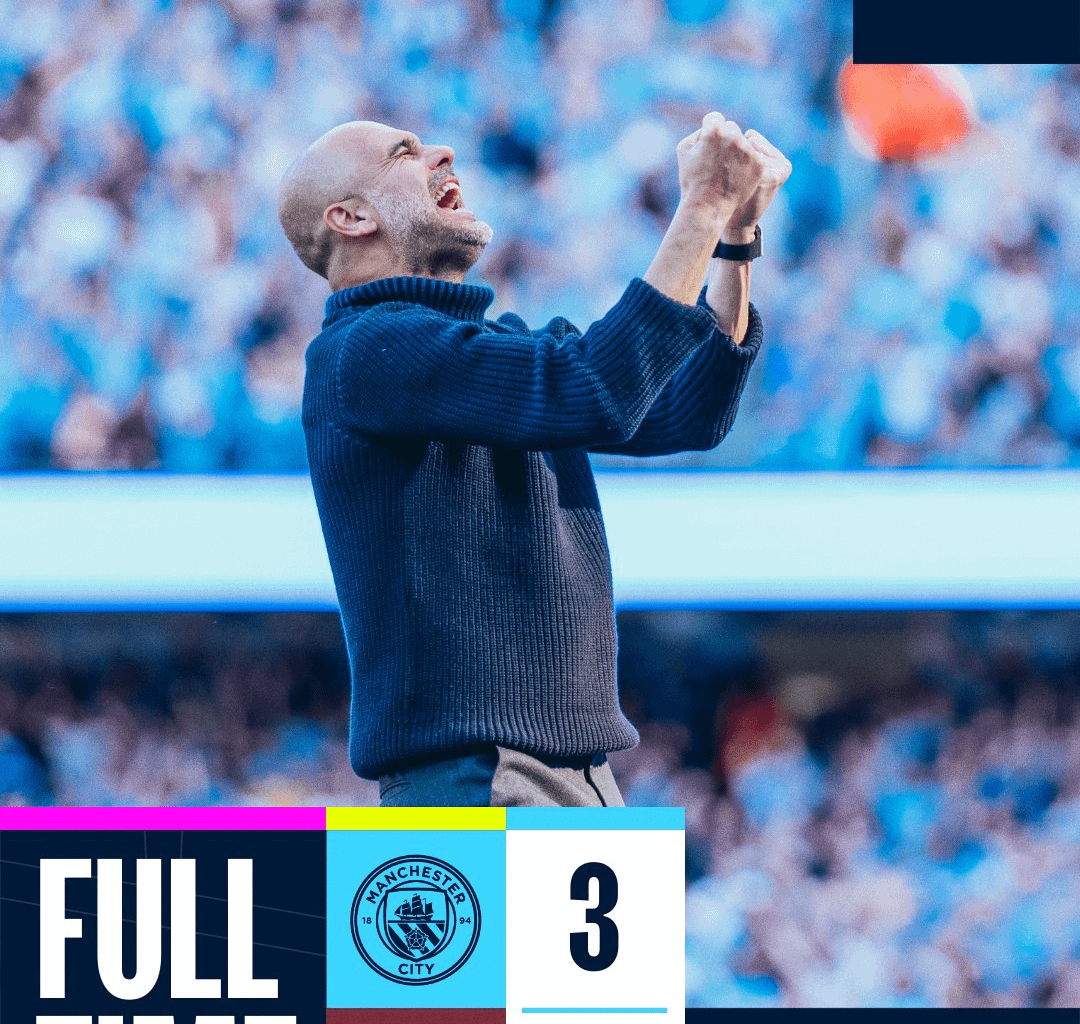 MANCHESTER CITY ARE PREMIER LEAGUE CHAMPIONS!