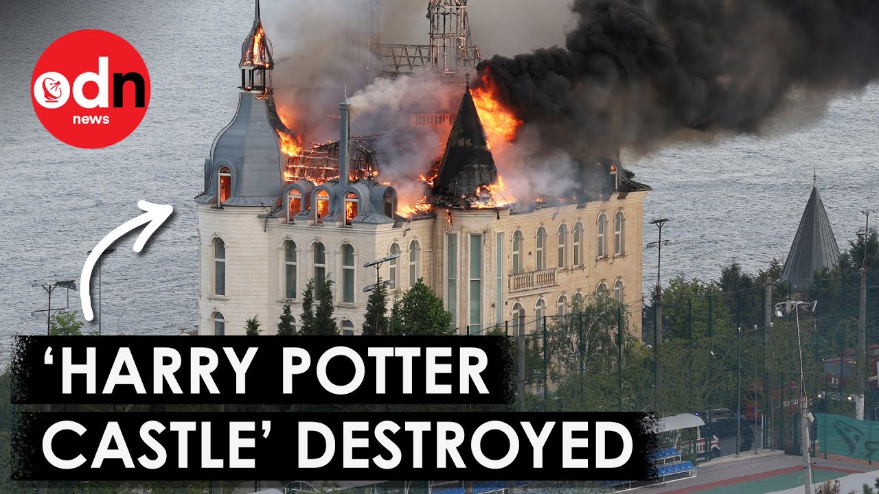 Ukraine’s ‘Harry Potter Castle’ Ablaze After Russian Missile Attack