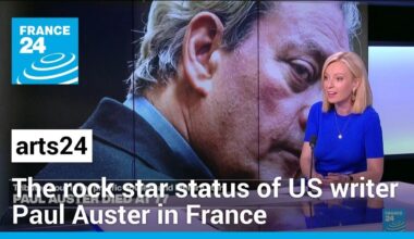 The rock star status of US writer Paul Auster in France • FRANCE 24 English