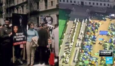 De 1968 a 2024: protestas estudiantiles en la Universidad de Columbia contra las guerras
