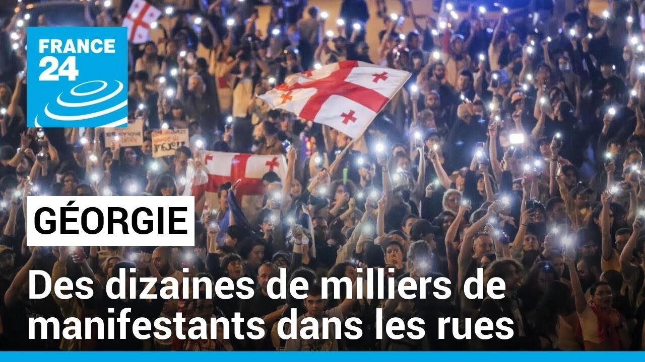 "Non à la Russie !" : nouvelle manifestation en Géorgie contre la loi sur l'"influence étrangère"