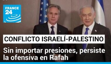 Desde Tel Aviv Blinken insistió en que EE. UU. no apoya una ofensiva en Rafah, sur de Gaza