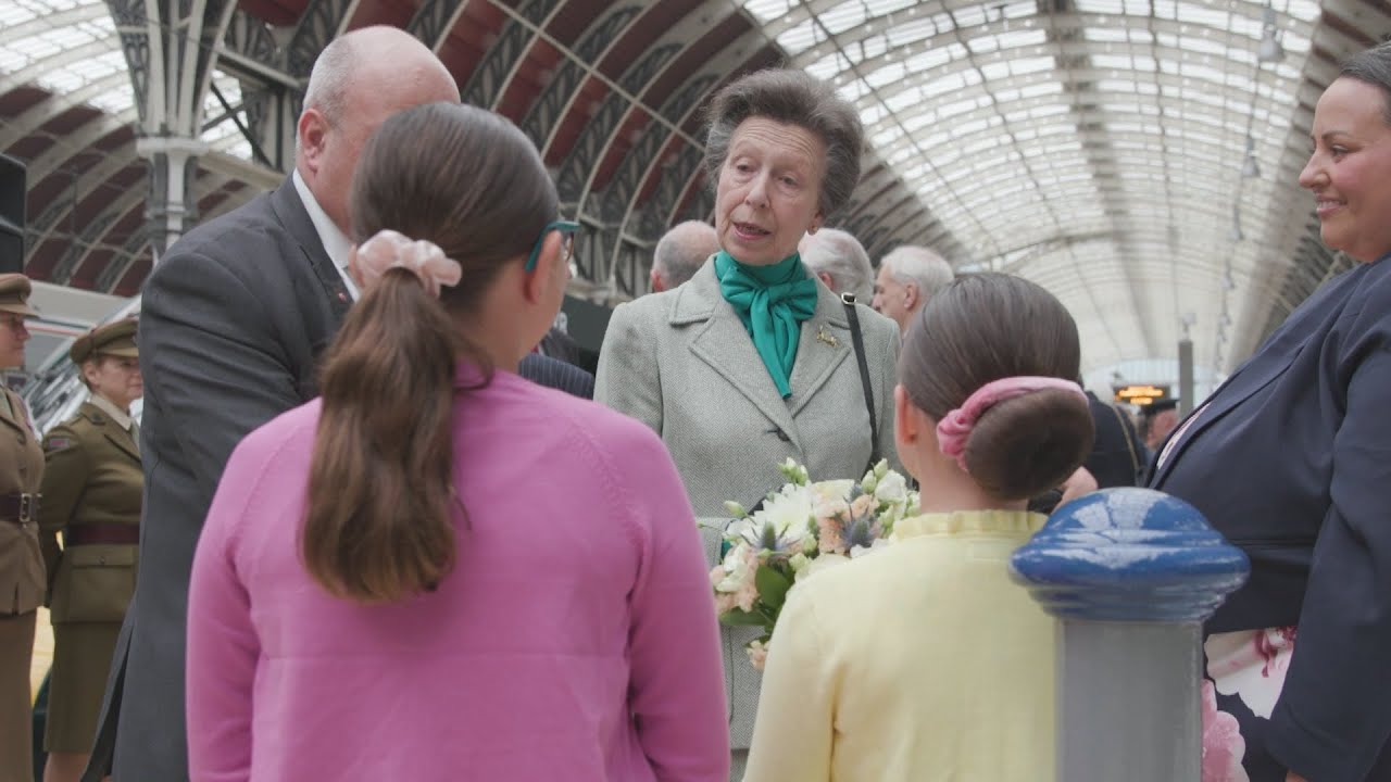 Royal Honour: Princess Anne Receives Tribute at Paddington Station