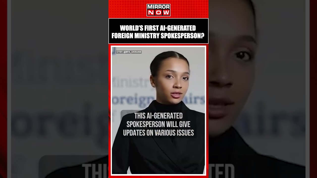 Russia War | Ukraine Introduces AI-Generated Virtual Diplomat to Give Updates| Viral News | #shorts