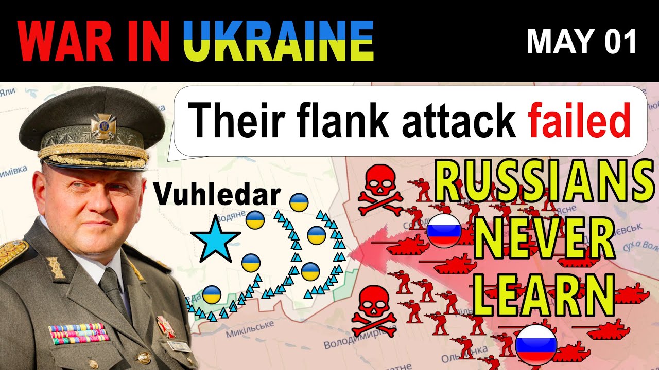 01 May: Epic Fail: Russian Flank Attack on Vuhledar Crumbles! | War in Ukraine Explained