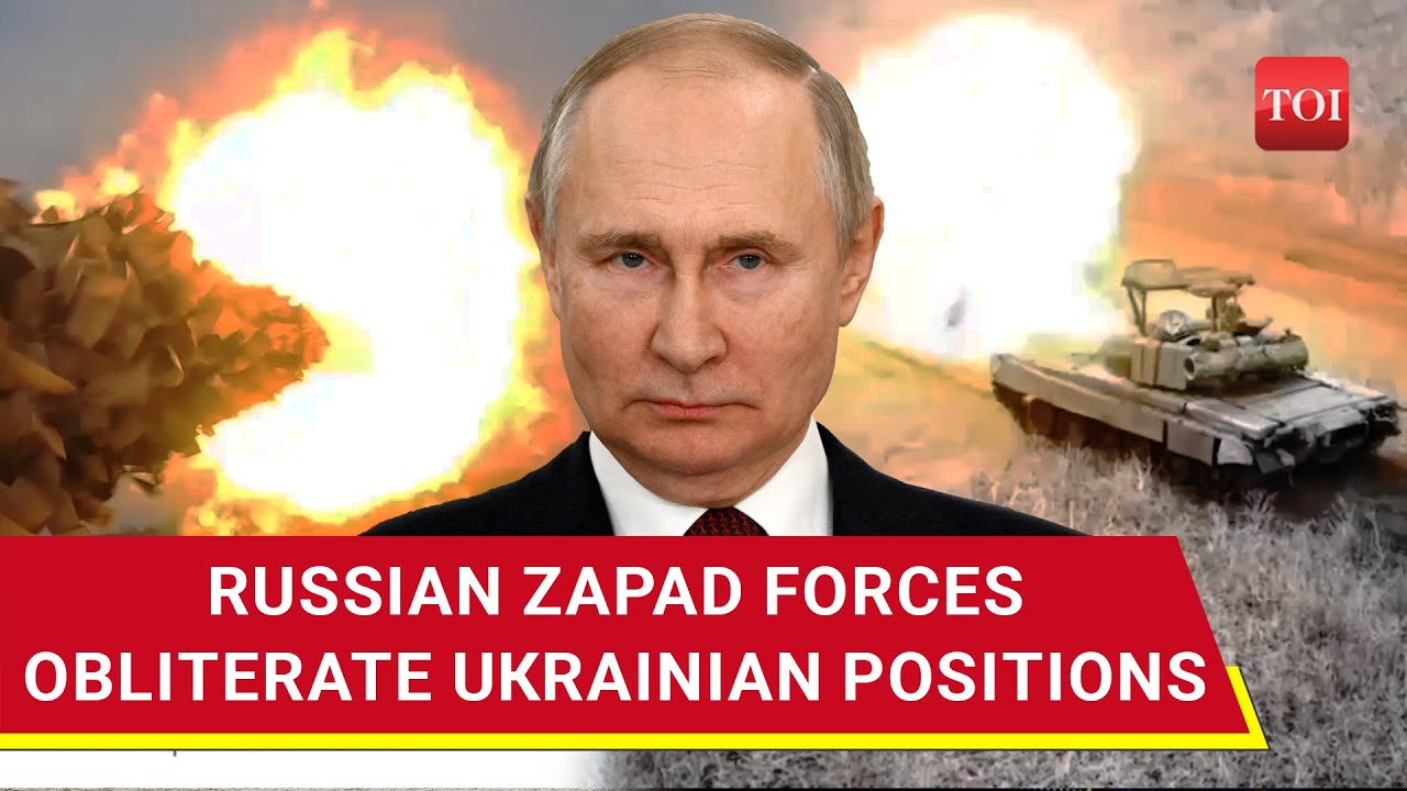 Putin's Forces Destroy Ukrainian Positions, NATO Weapons With Direct Hit From Zapad Tank | Watch