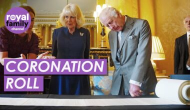King and Queen See the Official Coronation Roll for the First Time