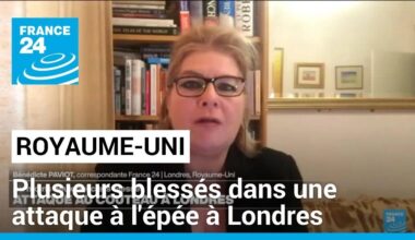 Royaume-Uni : plusieurs blessés dans une attaque à l'épée à Londres, un homme arrêté