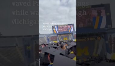 Pro-Palestinian protesters disrupt ceremony at Michigan Stadium | DW Shorts