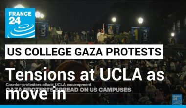 Pro-Palestinian encampment protest at UCLA ‘quite tense’ • FRANCE 24 English