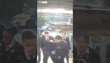 Moment sword attack suspect tasered and arrested