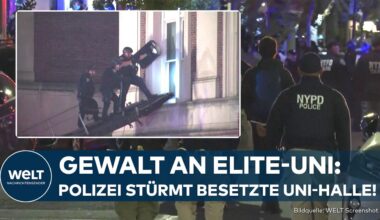 NEW YORK: Studentenproteste an Elite-Uni Columbia eskalieren – Polizei räumt Campus in Manhattan