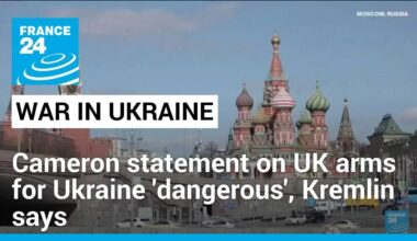 Cameron statement on UK arms for Ukraine 'dangerous', Kremlin says • FRANCE 24 English