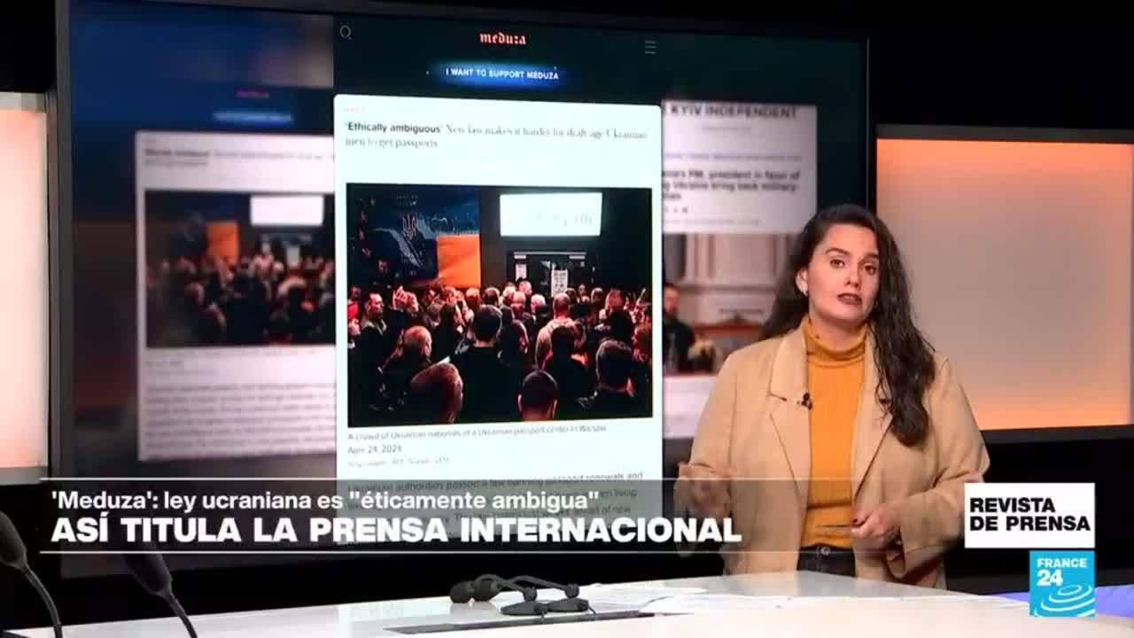 'Éticamente ambigua: ley dificulta a ucranianos en edad militar a obtener pasaportes": 'Meduza'