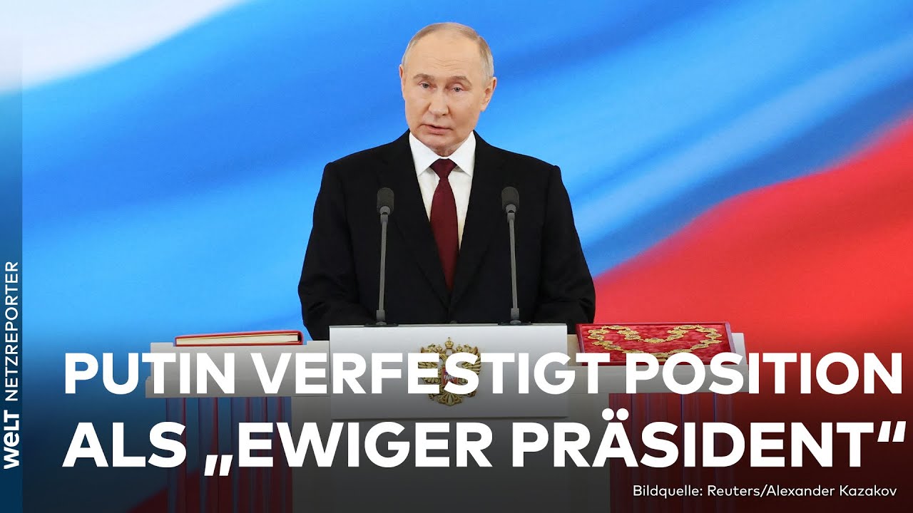 WLADIMIR PUTIN: Kremlchef bleibt fest im Sattel – So verlief seine fünfte Vereidigung | WELT Spezial