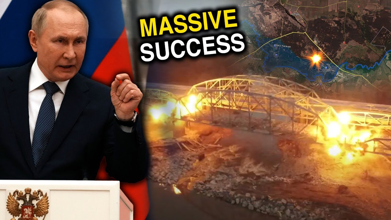 BREAKING NEWS! Ukraine's famous battalion has hit Russian bridge with a magnificent ambush!