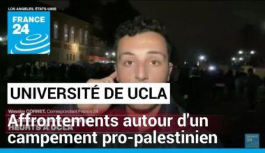 Affrontements à Los Angeles sur le campus d'UCLA autour d'un campement pro-palestinien