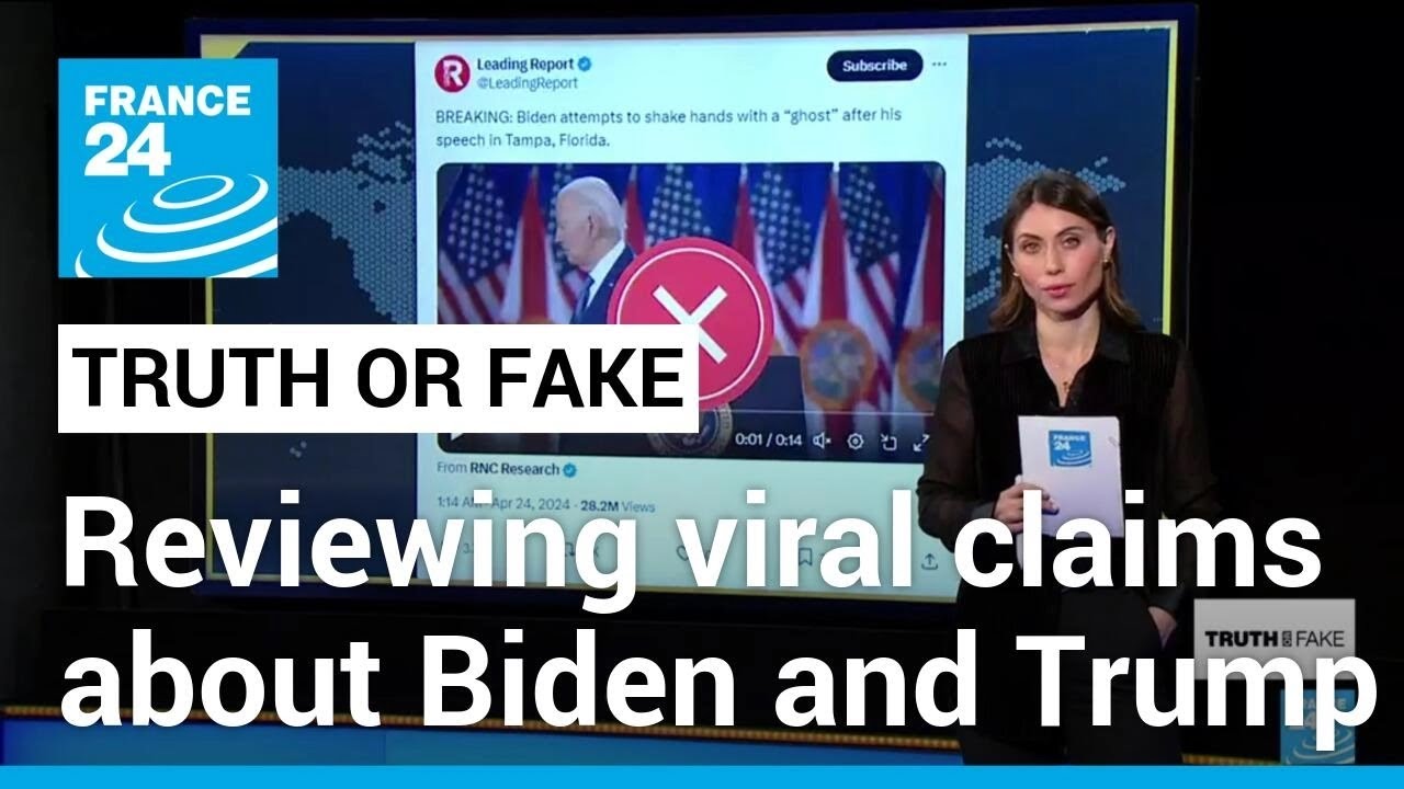 Is Biden 'shaking hands with thin air'? Is Trump 'passing gas' in the courtroom? • FRANCE 24