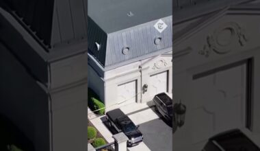 Drake's mansion shooting: Drone footage shows police activity