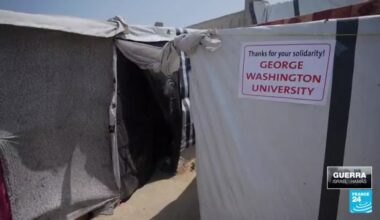 Palestinos en la Franja de Gaza agradecen a quienes protestan en EE. UU. contra la guerra