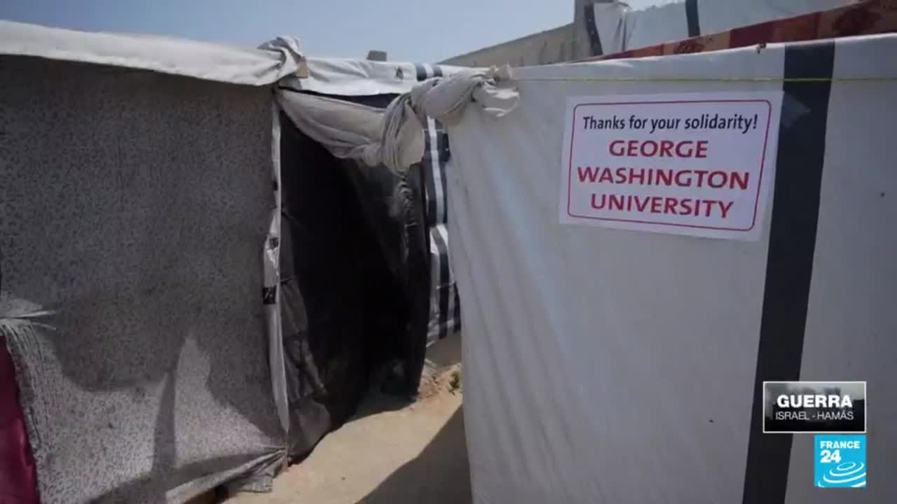 Palestinos en la Franja de Gaza agradecen a quienes protestan en EE. UU. contra la guerra