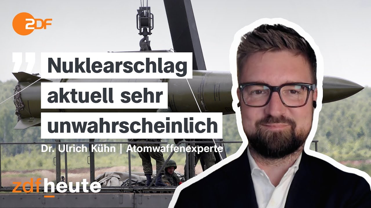 Nur eine Drohung? Sicherheitsexperte über Putins Atomwaffenübung | ZDFheute live