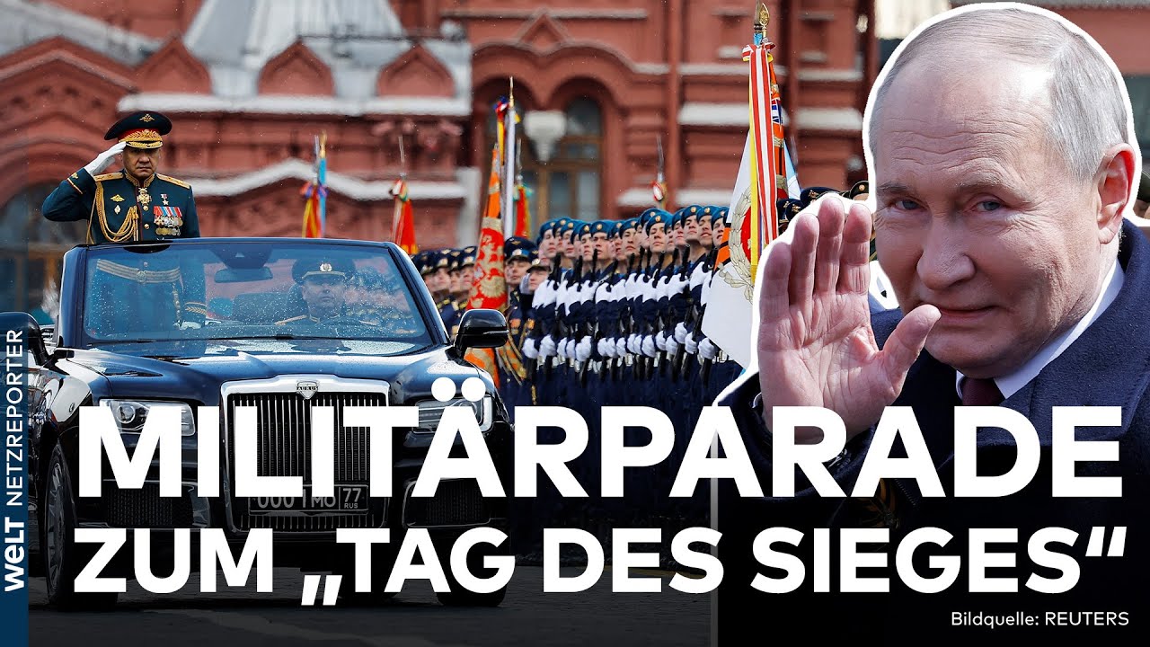 PUTINS PROTZIGE MILITÄRPARADE zum "Tag des Sieges" in Moskau | WELT Sondersendung