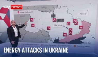 Russia steps up attacks on energy facilities with Ukraine 'vulnerable' without stronger air defences