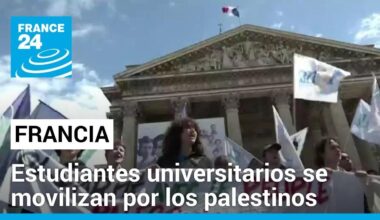 Francia: estudiantes universitarios de París se movilizan en solidaridad con los palestinos