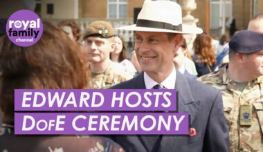 Cheery Prince Edward Celebrates DofE Award Winners at Buckingham Palace