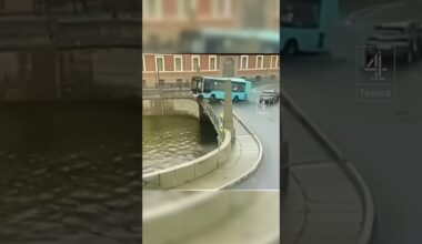 Russian bus crashes into river