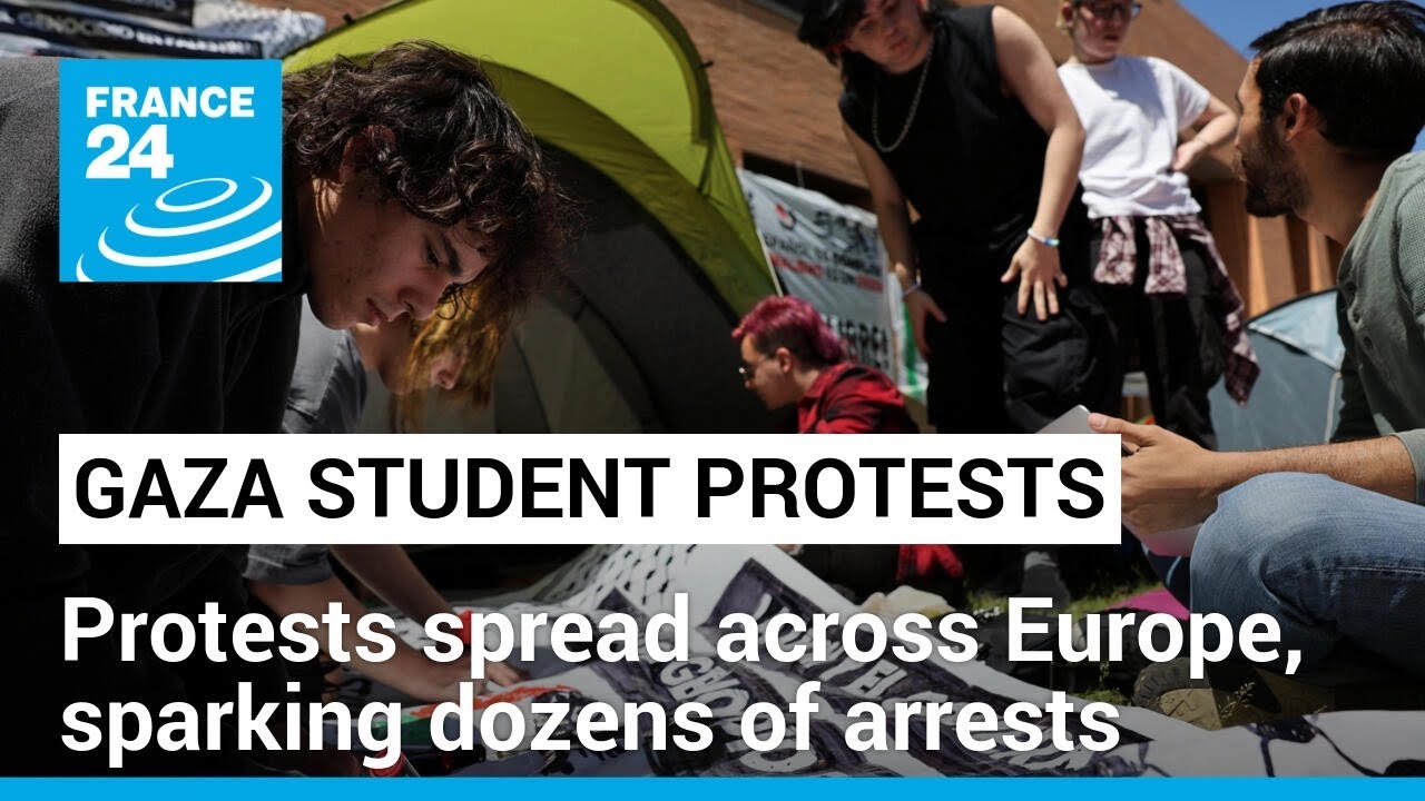 Europe student Gaza protests spread, sparking clashes and dozens of arrests • FRANCE 24 English