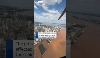 Brazil's president visits flooded areas