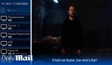 Every TV in occupied Crimea broadcasts footage of Russian torture chamber after Ukrainian hack