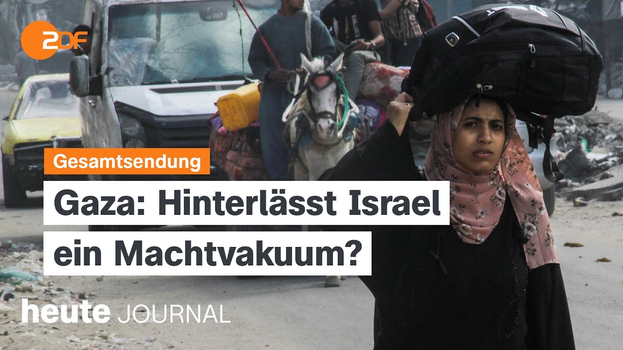 heute journal vom 12.05.2024 Nachkriegsordnung Gaza, Flucht Wowtschansk, Tuba Instrument des Jahres